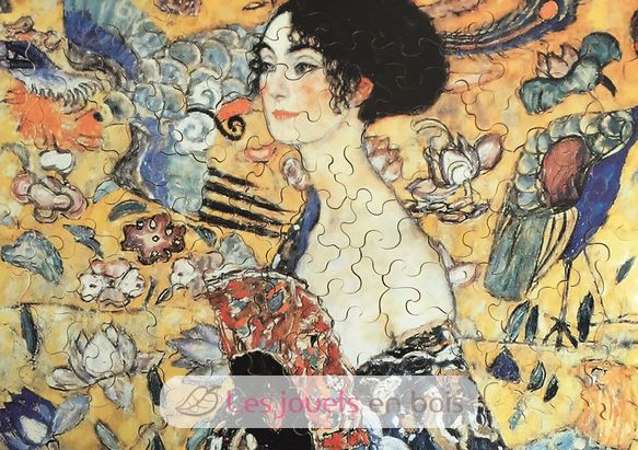 La donna con ventaglio di Klimt K515-100 Puzzle Michèle Wilson 1