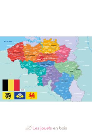 Mappa del Belgio W83-24 Puzzle Michèle Wilson 3