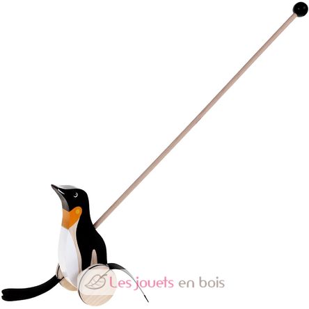 Pinguino da spingere in legno GK-WP005 Goki 2