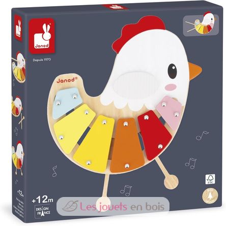 Xilofono gallina J03335 Janod 2