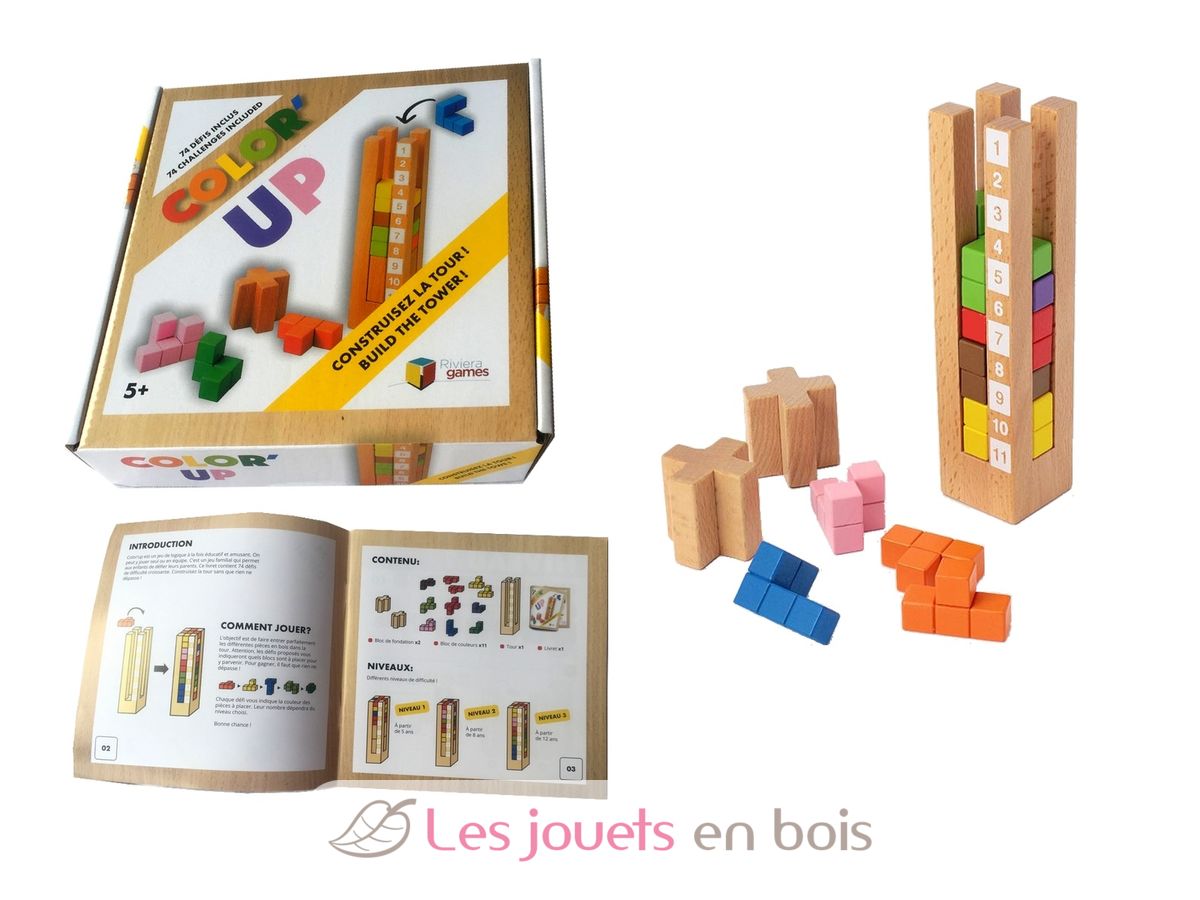 RIVIERA GAMES- Chroma Cube Jeu de Logique et déduction, 1945