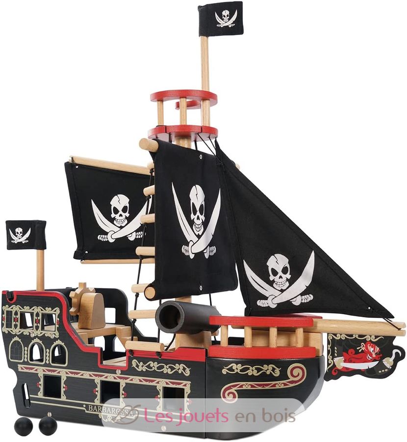 Set Di Costruzione Di Navi Pirata Con Luce LED, Set Di Costruzione