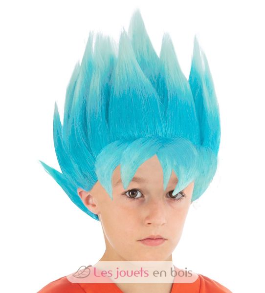 Parrucca Goku Super Saiyan blu per bambino - Chaks - Travestimenti per  bambini