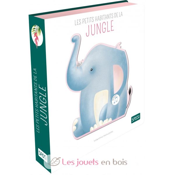 Libro sonoro - I piccoli abitanti della giungla - Sassi Junior - Libro  ecologico per bambini
